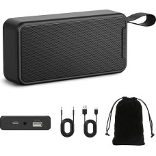 ZIZINET Wireless Bluetooth Speaker, Portable Bluetooth Speaker, 30H Playtime, 75ft Bluetooth Range, Stereo Pairing, with USB Charging Cable and Storage Bag, for Outdoor, Travel