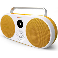 Polaroid P3 Music Player (Yellow) - Retro Futuristic Boombox Wireless Bluetooth Speaker Rechargeable with Dual Stereo Pairing