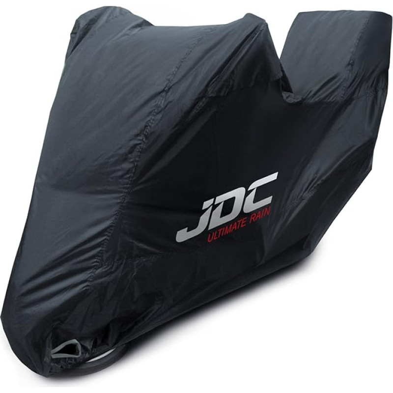 JDC 100% Waterproof Motorcycle Cover - Ultimate Rain (Durable, Soft Lining, Heat Resistant, Taped Seams) - L Top Box