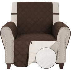 TOMORO 100% vandeniui atsparus sofos užvalkalas šunims, vaikams ir augintiniams - neslystantis dygsniuotas sofos užvalkalas, baldų apsauga su 5 laikymo kišenėmis, sofos užvalkalas, tinka sėdynės pločiui iki