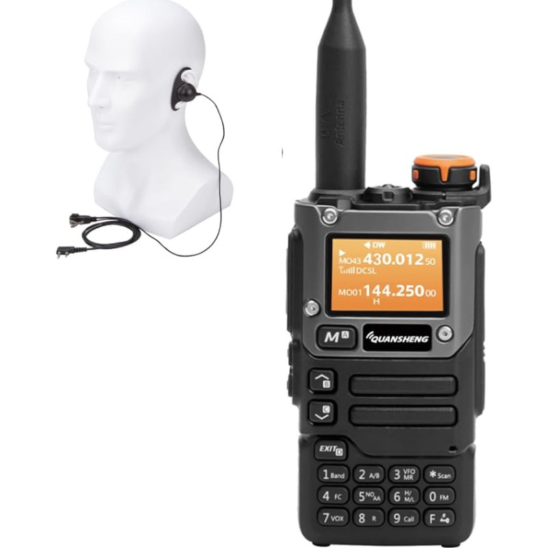 Quansheng UV-K5(8) VHF UHF Dual Band Ham 5W Nešiojamas dvikryptis radijo imtuvas 