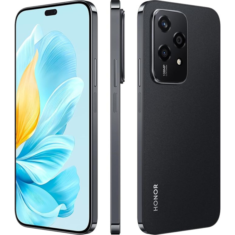 HONOR 200 Lite 5G išmanusis telefonas Triguba kamera, 108 megapikselių, 256 GB ROM, 8 GB RAM, 6,67 colių ekranas, baterija mAh 4500.8 branduolio 