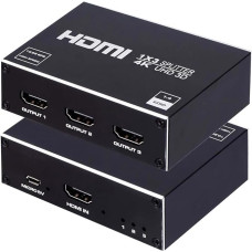 HDMI skirstytuvas 1 įėjimas ir 3 išėjimai vienu metu Aliumininis 4K HDMI skirstytuvas palaiko HDCP 1.4 4K 3D UHD 1080P, skirtas HD TV/Fire Stick/Xbox/PS3/PS4