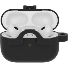 OtterBox Soft Touch Kopfhörer Hülle für AirPods Pro (1.gen / 2.gen) & AirPods Pro 2, stoßfeste, sturzsichere, ultraflache, Kratz- und Abriebfeste Schutzhülle für Apple AirPods, Schwarz