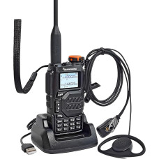 HYS Quansheng UV-K5 VHF UHF 5W Walkie Talkie įkroviklis įkraunamos baterijos dvipusis radijo imtuvas