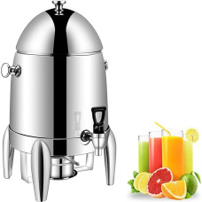 Kommerzielle Kaffeekafer-Urne, Edelstahl-Heißgetränkespender mit Deckel, Zapfhahn und Brennstoffhalter für Hotels, Buffets und Catering-Events/komplett aus Stahl