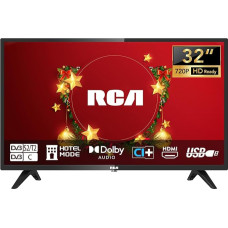 RCA TV 32 colių (80 cm) LED HD televizorius su trigubu imtuvu (DVB-C / T2 / S2), HDMI, CI+, USB medijos grotuvu, viešbučio režimu, 