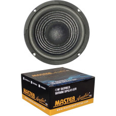 1 Žemųjų dažnių garsiakalbis MASTER AUDIO CW650/4+4 Garsiakalbis 16,50 cm 165 mm 6,5 colio skersmens 120 W RMS 240 WTT Max Dviguba ritė 4 + 4 Ohm Dangtelis su dangteliu Pakuotė po 1 vnt.