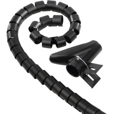 Hama 2.5m 2.5m Black Universal Flexible Spiral Cable Sleeve