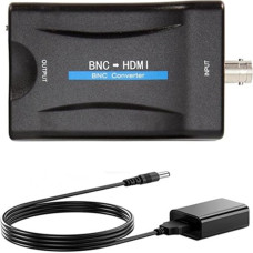 BNC į HDMI konverteris Moteriškas BNC vaizdo komponentų adapteris Analoginis CVBS įvesties adapteris HDMI jungties jungtis, skirta HD televizoriui 