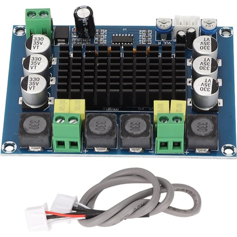 Digital Stereo Amplifier Board Dual Channel DC 12-24V 2X 120W TPA3116D2 HIFI DIY Audio Power Amplifier Module for Speaker Sound System