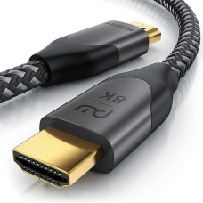 CSL - 8k HDMI kabelis 2.1 4 m - 8K @ 120Hz 4K @ 240Hz su DSC - HDMI 2.1 2.0a 2.0b - 3D - Spartusis Ethernet - HDTV - UHD II - Dinaminis HDR-10+ - eARC - Kintamas atnaujinimo dažnis VRR - 