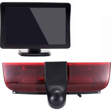 12 mm objektyvas CMOS galinio vaizdo kamera + 4,3 colių TFT LCD ekrano monitorius Stabdžių žibintas Automobilio stogo atbulinės eigos kamera, skirta 