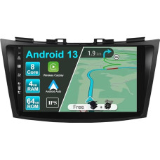 JOYX Android 13 IPS automobilinis radijas, tinkamas Suzuki Swift/Ertiga (2011-2017) - 4G + 64G - Integruotas DSP/Carplay/Android Car - Kamera + MIC - 9 colių 2 DIN vairo valdymas 4G WiFi DAB 360 kamera