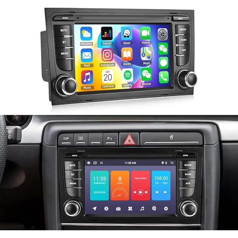 CAMECHO 1 + 32G Android 13 automobilinis radijas 