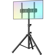 WHYFONE TV stovas 26-55 LCD LED colių plokščiam ir lenktam televizoriui, 4 aukščio reguliavimai 15° pakreipiamas TV stovas iki 35 kg maks. VESA 400 x 400 mm