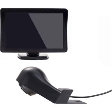 Galinio vaizdo kamera Transporto langas + 4,3 colių TFT LCD ekranas Automobilių monitorius Stabdžių žibintas Automobilių stogo atbulinės eigos kamera Mercedes Benz Viano Vito W639 Van 3 stabdžių žibintas 2003-2014 m.