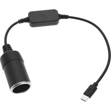 SG Store USB-C į automobilio cigarečių žiebtuvėlio kištuko laidas 5V USB-C vyriškos lyties į 12V cigarečių žiebtuvėlio lizdą maitinimo šaltinio keitiklis, skirtas automobilio DVR GPS prietaisų kameros įkrovikliui