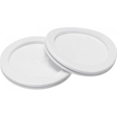 sourcing map Rubber Grommet Holder Diameter 75 mm Round Double Sided for Wire Protection White Pack