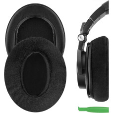 Geekria, Ersatz-Ohrpolster mit Memory Foam und schwarzem Samt für Audio-Technica ATH-M50X, ATH-M10, ATH-M20X, ATH-M30X, ATH-M40X, ATH-ANC9