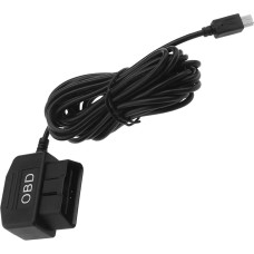 VGOL OBD maitinimo kabelis Mini USB OBD2 maitinimo kabelio adapteris Kietosios vielos įkrovimo kabelis 24 valandų stebėjimas su režimo perjungimo mygtuku, skirtas prietaisų kameroms 3,5 metro