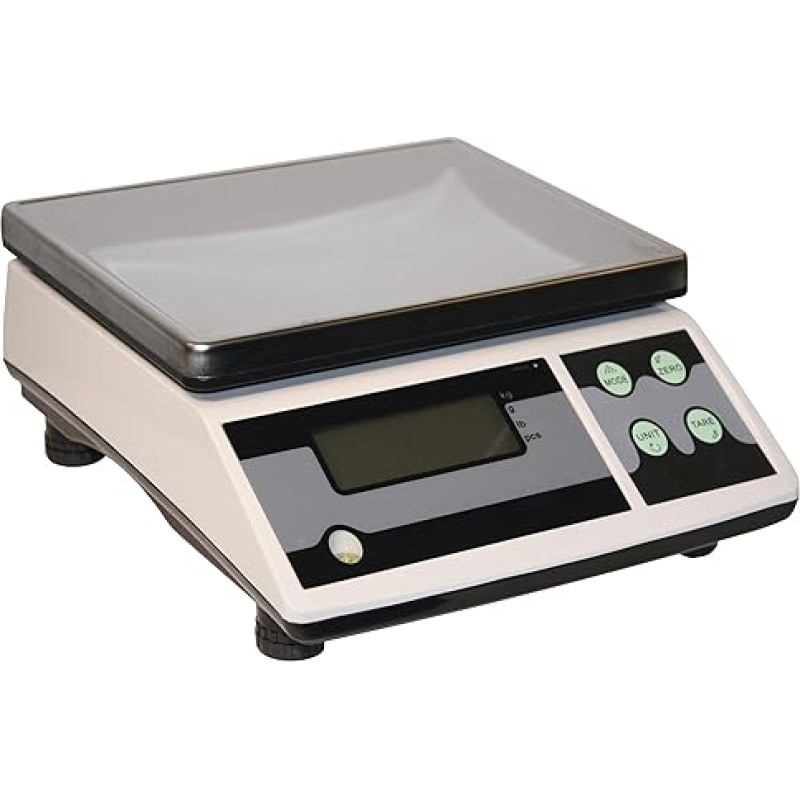 Kerbl Tischwaage Digital (bis zu 30 kg, mit Edelstahl-Plattform, mit Stückzahlfunktion, schnelles und zuverlässiges Wiegen, Waage) 29923