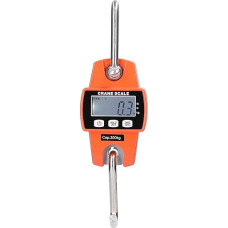 Hanging Scales 300 kg 660 lbs, Digital Hanging Scales Electronic Crane Scales with Accurate Reload Spring Sensor & LCD Display, Mini Portable Scales with Hooks for Farm, Factory, Hunting