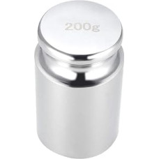 sourcing map Gramm Kalibriergewicht M1 Präzisionsstahl verchromt für digitale Waagen 200 g