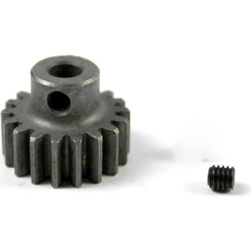 Variklio krumpliaračio pavarų modulio krumpliaratis 1 gabalas 1 modulis 1 modulis 18 dantų Metalinė pavara Grūdinto plieno krumpliaratis 5,0 mm skylė Spur Gear 1M 18T Sprocket DIY automobilių modelio variklio pavara Spur Cone