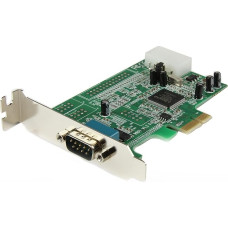 StarTech.com 1 prievado PCI Express RS232 adapterio kortelė - PCIe RS232 kontrolerio kortelė - PCIe su serijiniu DB9 jungtimi - 16550 UART - papildoma prievado keitimo kortelė - Windows ir Linux (PEX1S553LP)