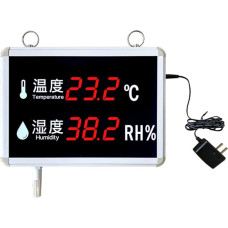 Jieotwice Skaitmeninis ekranas termometras Tikslus drėgmės jutiklis 1,5 colio didelio ekrano skaitmeninis ekranas Temperatūros ir drėgmės ekranas AC 100-240V -40 ℃ ~ 80 ℃ 0-99,9 % RH (įmontuotas zondas)