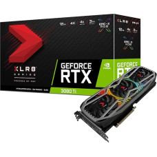 PNY GeForce RTX™ 3080 Ti 12 GB XLR8 Gaming Revel Epic-X RGB ™ trijų ventiliatorių vaizdo plokštė