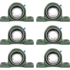 sourcing map 6 Pack Pillow Block Bearing, UCP210-32 2