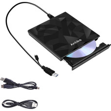 Išorinis DVD diskas USB 3.0 Type-C Nešiojamasis CD DVD įrašymo įrenginys Optinis diskas DVD diskas DVD/CD +/-RW Išorinis CD diskas nešiojamajam kompiuteriui su Win11/Win10/Win8/Apple MacPro/MacBook/OS