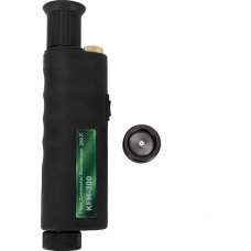 200x 400x rankinis šviesolaidinis mikroskopas Nešiojamojo mini mikroskopo su 2,5 mm ir 1,25 mm adapteriais, skirto šviesolaidinių skaidulų galų koaksialiniam apšvietimui tikrinti, tikrinimas