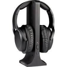 MEDION E62003 Wireless Headphones (Wireless Over Ear Headphones, Range Approx. 15 m, Up to 10 Hours Battery Life, Digital Sound, High, Charging Station)