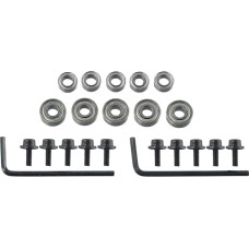 Präzisionskugeln, Oberfräsen-Bit-Lager mit Schraube und Sechskantschlüssel-Set, Ersatzteile für hohe Drehzahl, Verwendung auf Oberfräsen-Bits, 10 Stück