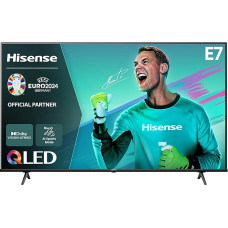 Hisense 65E7NQ 164 cm (65 Inch) TV, 4K UHD, QLED, HDR10, HDR10+ decoding, HLG, Dolby Vision Atmos, 60Hz Panel, Smooth Motion, Bluetooth, Alexa Built-in, VIDAA Voice, Black [2024]