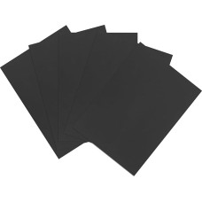 QUARKZMAN Schaumstoffplatten Basteln 12x9 Zoll 13mm EVA Bastelschaum Papier Schaumstoffplatten für Bastelprojekte DIY Cosplay Modellierung, Schwarz, 5 Blätter