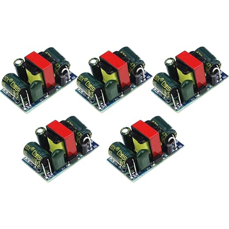 Pack of 5 12 V 450 mA 5 W AC-DC Power Supply Step-Down Module