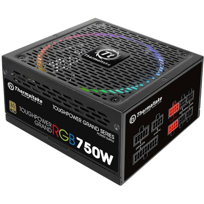 Thermaltake TPG-0750F-R 750W Toughpower Grand RGB 750W 80Plus Gold PC - maitinimo adapteris