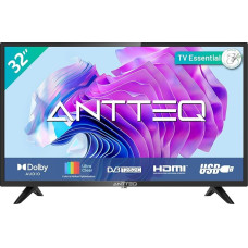 Antteq AB 32D1 TV 32 Inch (TV 80 cm), Dolby Audio, LED, Triple Tuner DVB-C / T2 / S2, CI+, HDMI, USB, Digital Audio Output, incl. Hotel Mode, 2024