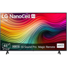 LG 65NANO81T6A TV 65 Inch (165 cm) NanoCell TV (α5 Gen7 4K AI Processor, webOS 24, HDR10, up to 60Hz) [Model Year 2024]