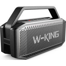 W-KING 60W Bluetooth Speaker, Portable Music Box, Fantastic Sound, Powerful Bass, 40 Hours Playtime, 12000 mAh Battery, with TWS, NFC, TF Card, Wireless Waterproof Speaker Box