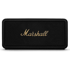 Marshall Middleton Wireless Portable Bluetooth Speaker, Over 20 Hours Portable Playtime, Waterproof IP67 - Black and Brass