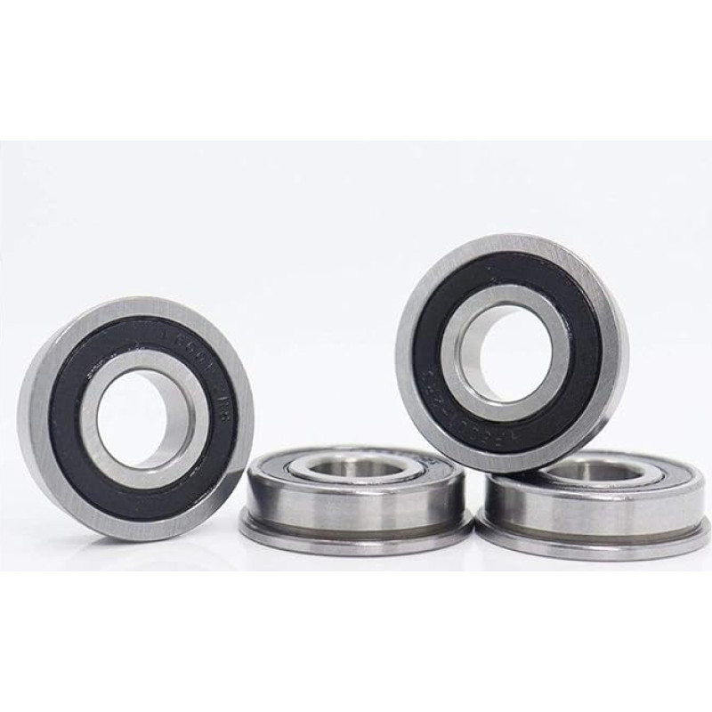 SUOFEILAIMU F6001RS flanšinis guolis 12 x 28 x 8 mm ABEC-1 flanšas F6001 RS 2RS 6001RS rutulinis guolis 4 vnt. (Dydis: 4 vnt.)