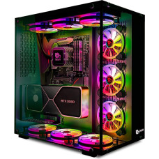 Talius grūdinto stiklo chronografas, dėžutė, bokštas.