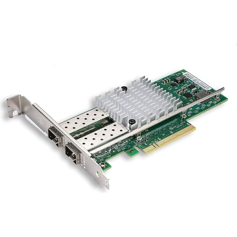 10 GB tinklo kortelė PCI-E NIC, du SFP+ prievadai, su 