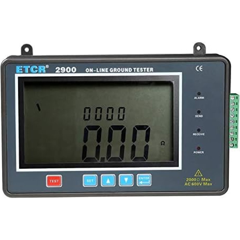 Stromzangenmessgerät, ETCR2900 Online Erde Widerstand Tester Backlit 450g Erde Widerstand Online-Detektor,Professioneller Mikrostromtester