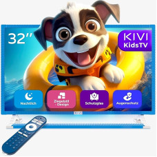 Kivi KidsTV 32 Inch Smart TV Android FHD; with Voice Assistant; UV2A Panel; Compatible with HBO, Disney+, Netflix, YouTube Kids